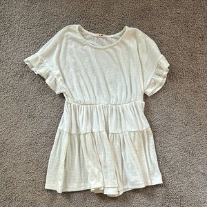 Francesca’s White Peplum Too